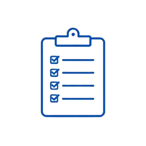 Same-day free survey clipboard icon