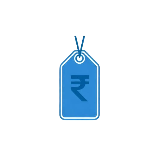 Transparent pricing sparkle icon