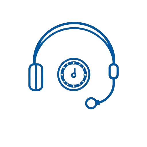 24/7 customer support headset icon